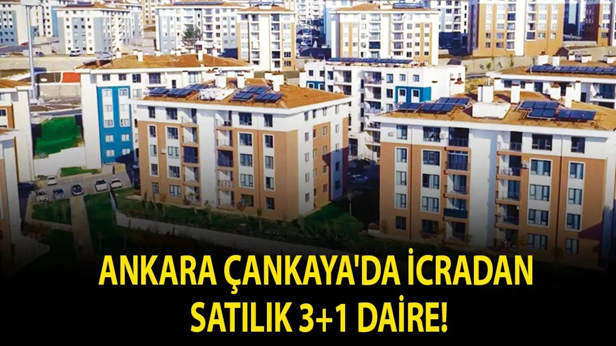 Ankara Çankaya'da icradan satılık 3+1 daire!