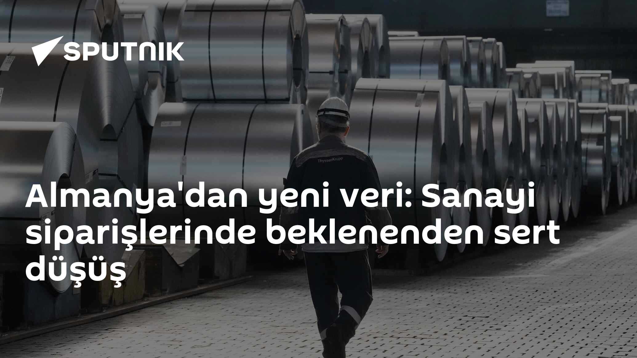 Almanya'dan yeni veri: Sanayi siparişlerinde beklenenden sert düşüş