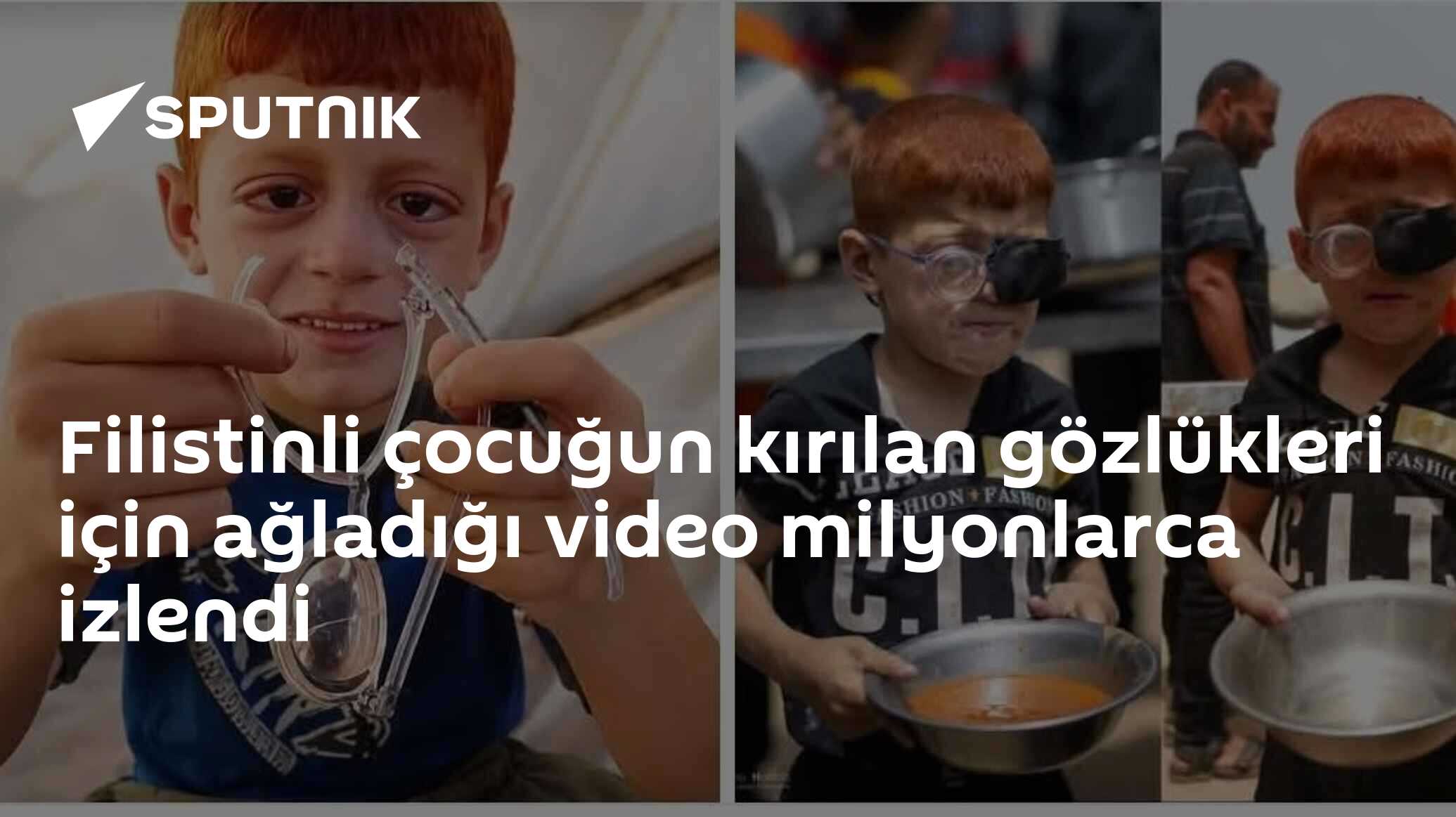 Filistinli çocuğun kırılan gözlükleri için ağladığı video milyonlarca izlendi