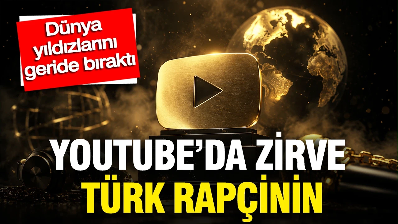 YouTube'da zirve Türk rapçinin: Dünya yıldızlarını geride bıraktı