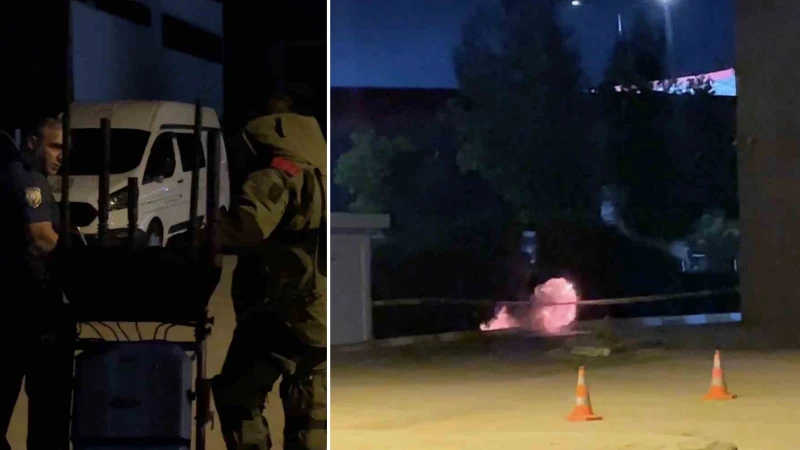 Otobüs terminalindeki şüpheli valiz fünyeyle patlatıldı
