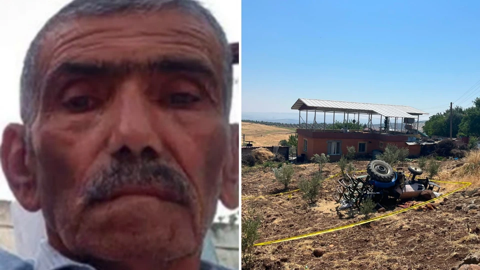 Devrilen traktörün altında kalan talihsiz sürücü kurtarılamadı