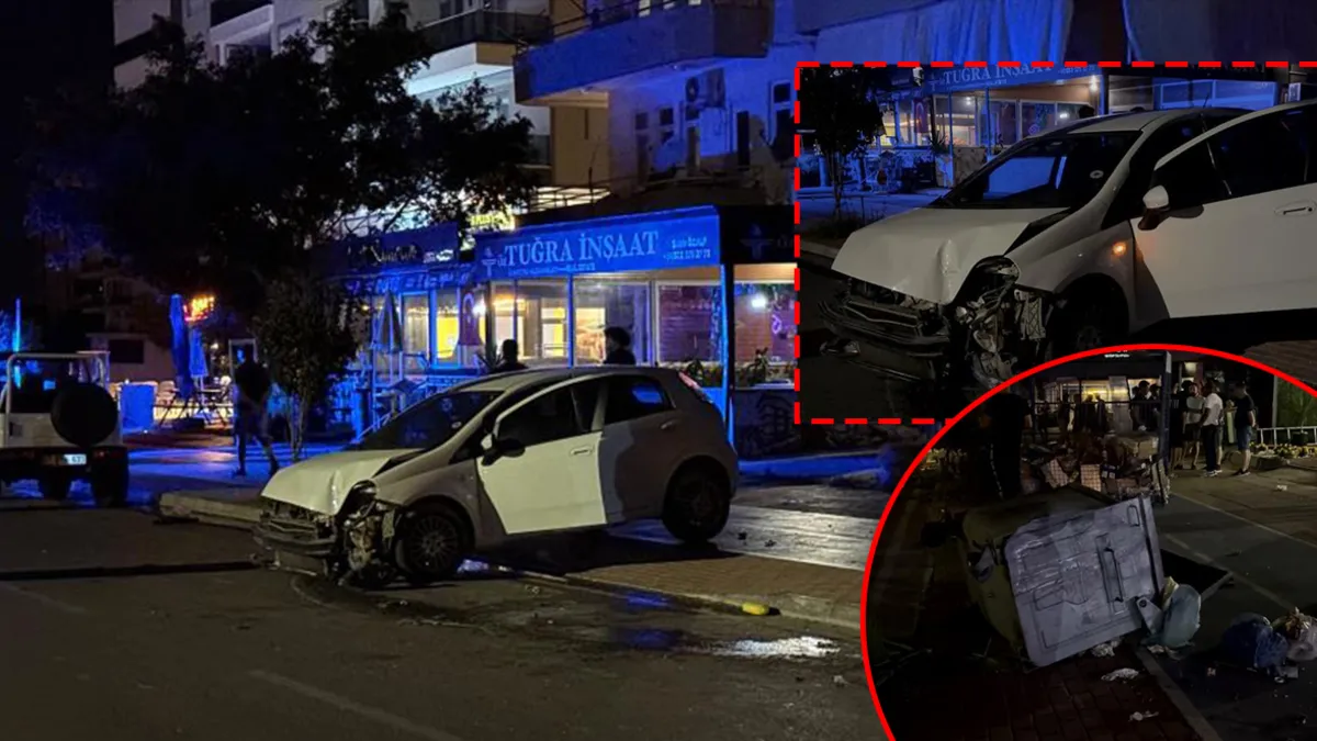 Antalya'da otomobil kontrolden çıktı! Ortalık savaş alanına döndü: O anlar kamerada