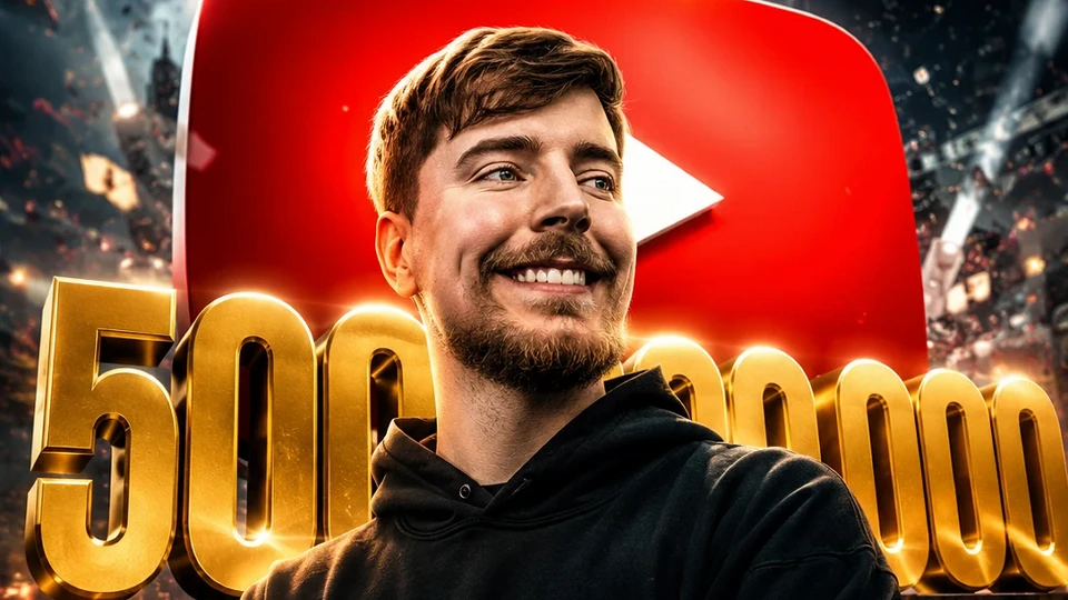 YouTube tarihi yeniden yazıldı: MrBeast 500 milyon abone sınırını aşan ilk kanal oldu