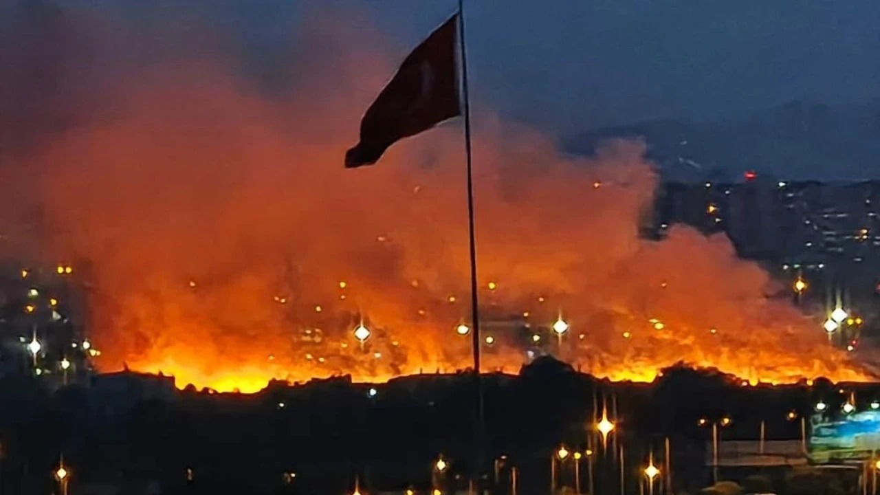 Ankara'da korkutan yangın