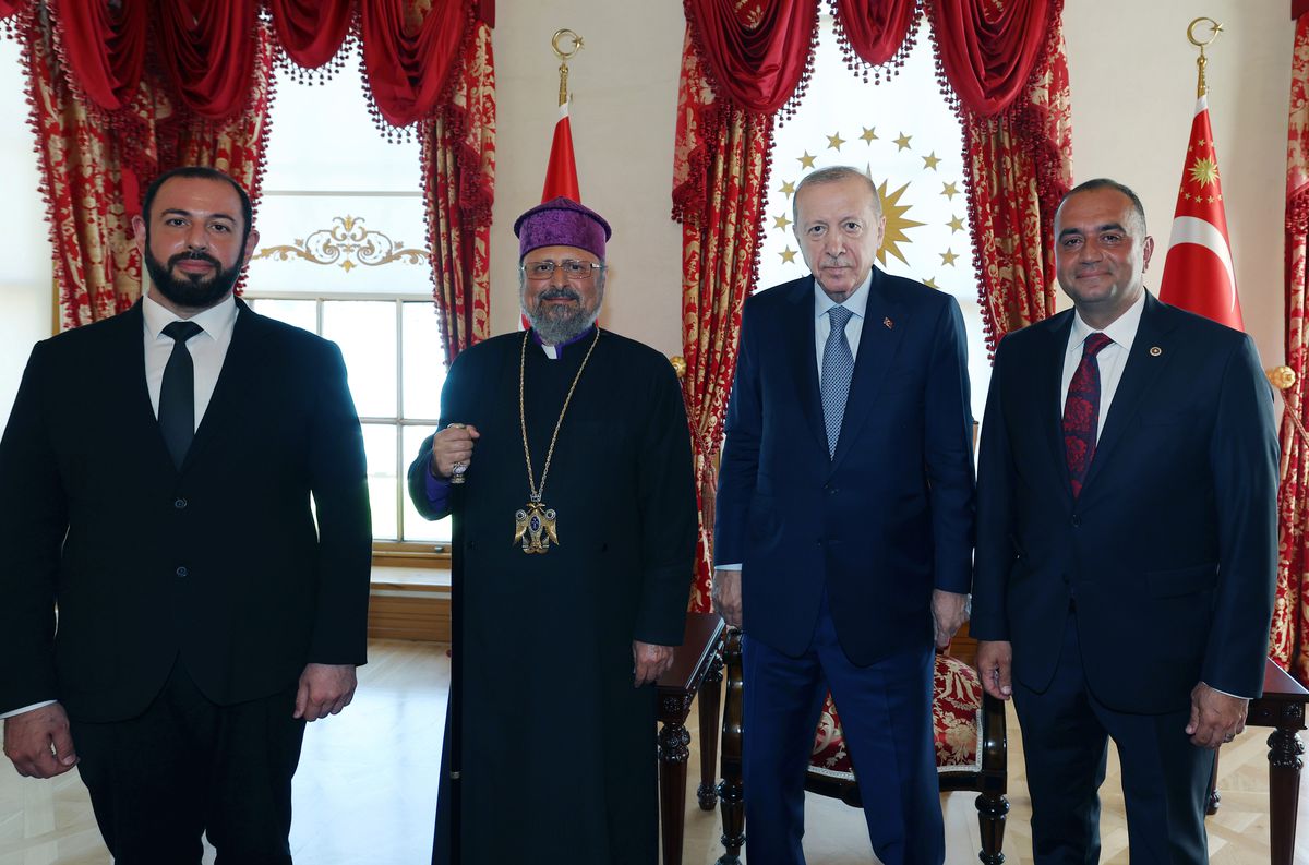 Erdoğan, Ermeni Patrik Maşalyan ve Milletvekili Sıvacıoğlu'nu Kabul Etti