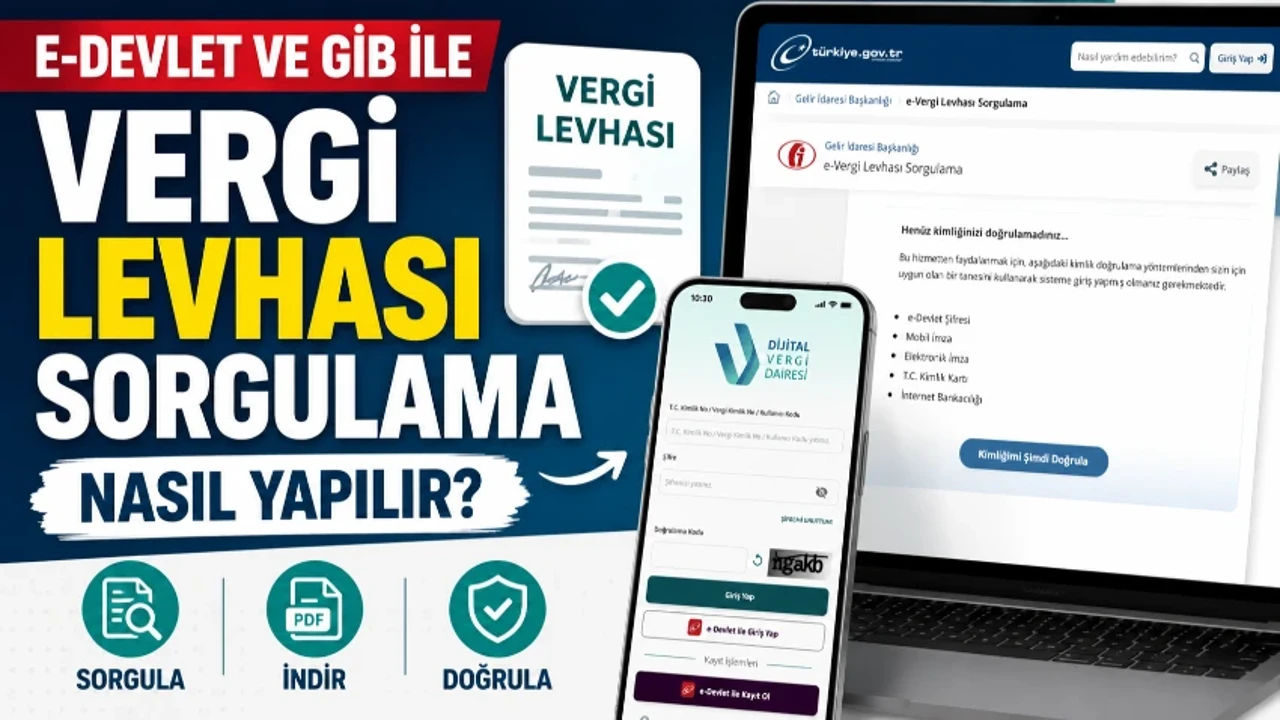 Vergi Levhası Sorgulama 2026 (e-Devlet GİB): Vergi Levhası Nedir, Nasıl Sorgulanır?