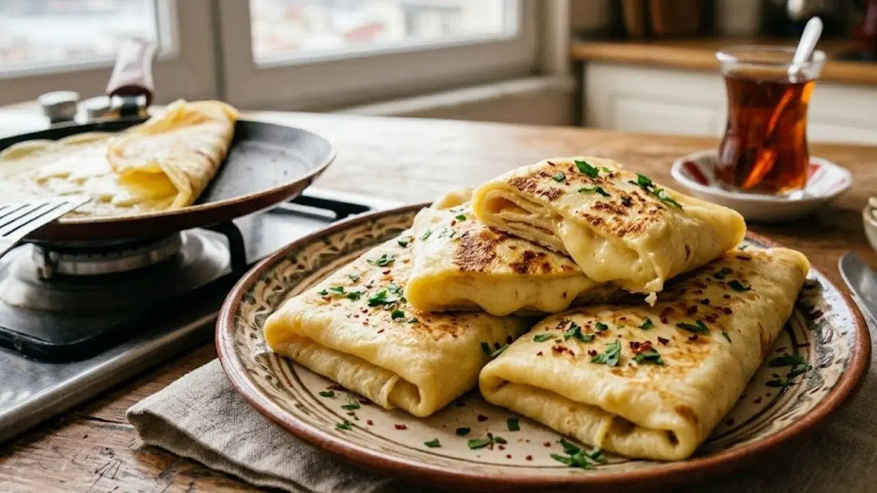 Yufkasız pratik lezzet: Krep börek tarifi