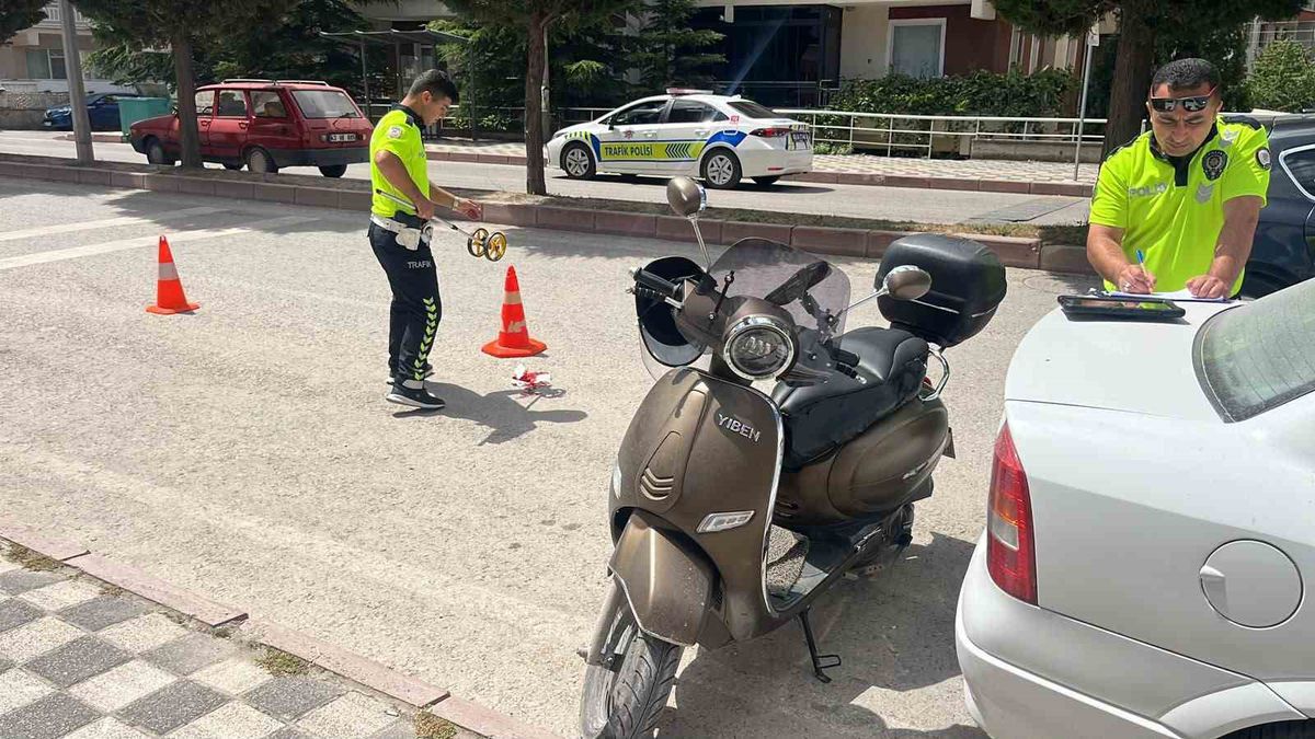 Tavşanlı’da motosiklet kazası, 1 yaralı