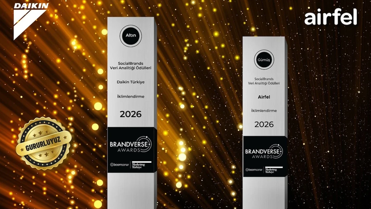 İklimlendirme sektörünün zirvesi Daikin, Brandverse Awards'tan çifte ödülle döndü