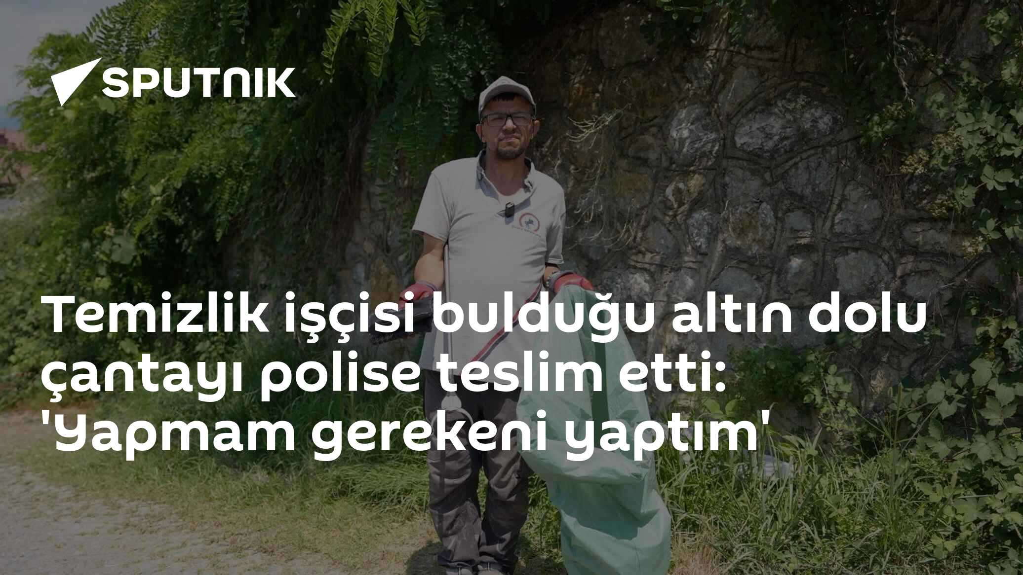 Temizlik işçisi bulduğu altın dolu çantayı polise teslim etti: 'Yapmam gerekeni yaptım'