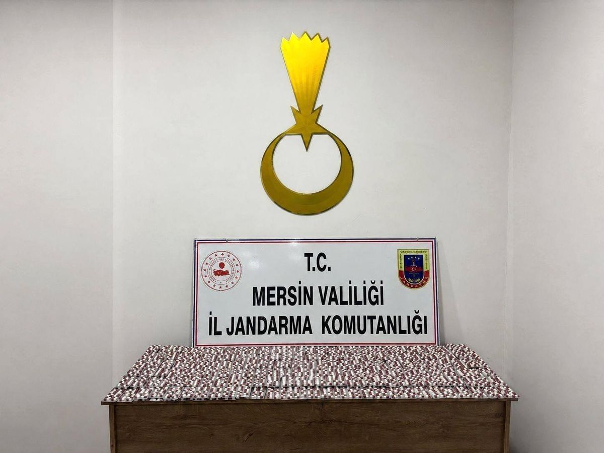 Mersin'de 7 bin 256 sentetik hap ele geçirildi, 1 tutuklama