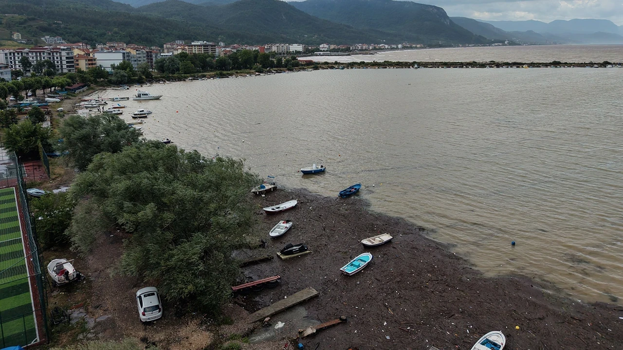 Cide Limanı ve Balıkçı Barınağı su taşkınları sonrası balçıkla kaplandı