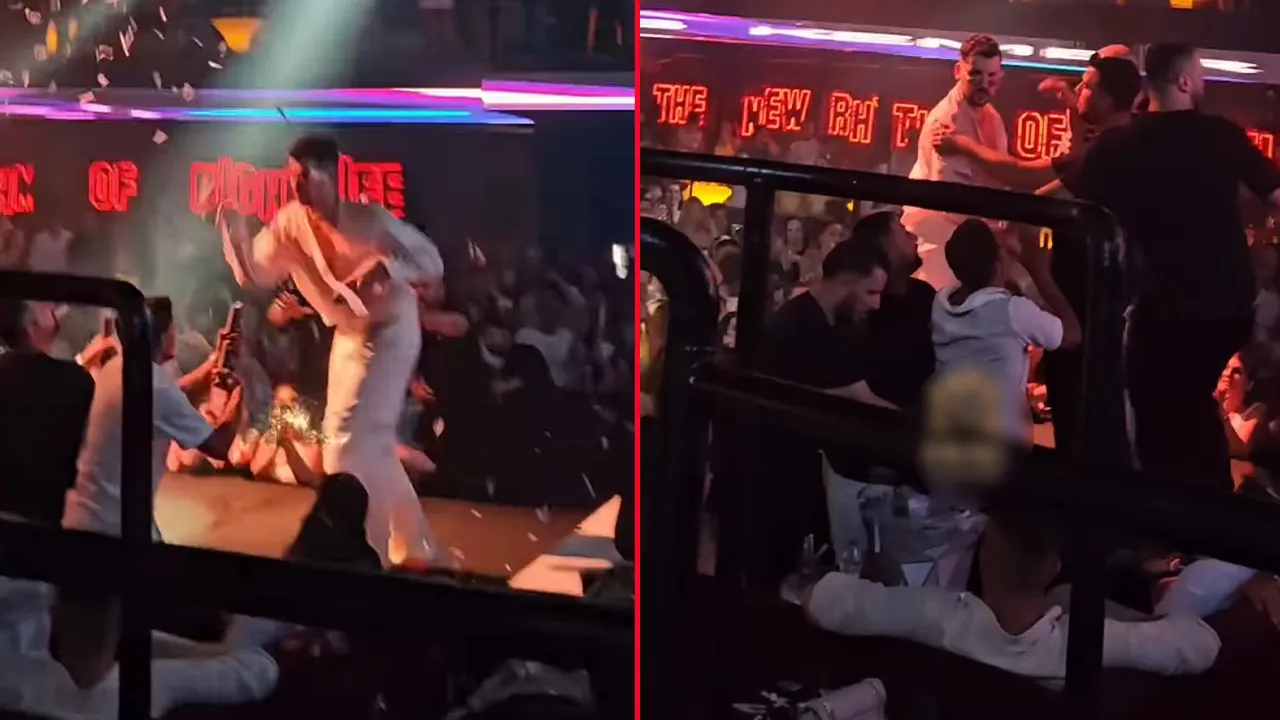 Kerimcan Durmaz sahnede çileden çıktı! Mikrofonla seyirciye vurdu