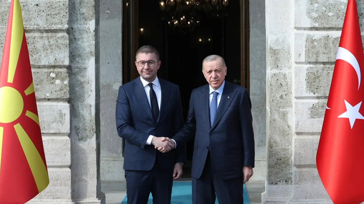 Cumhurbaşkanı Erdoğan, Kuzey Makedonya Başbakanı Mickoski ile görüştü