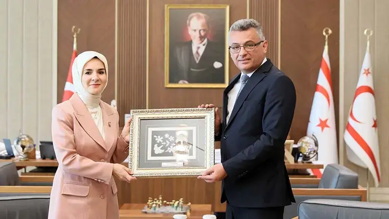 KKTC Cumhurbaşkanı Erhürman, Bakan Göktaş'ı kabul etti