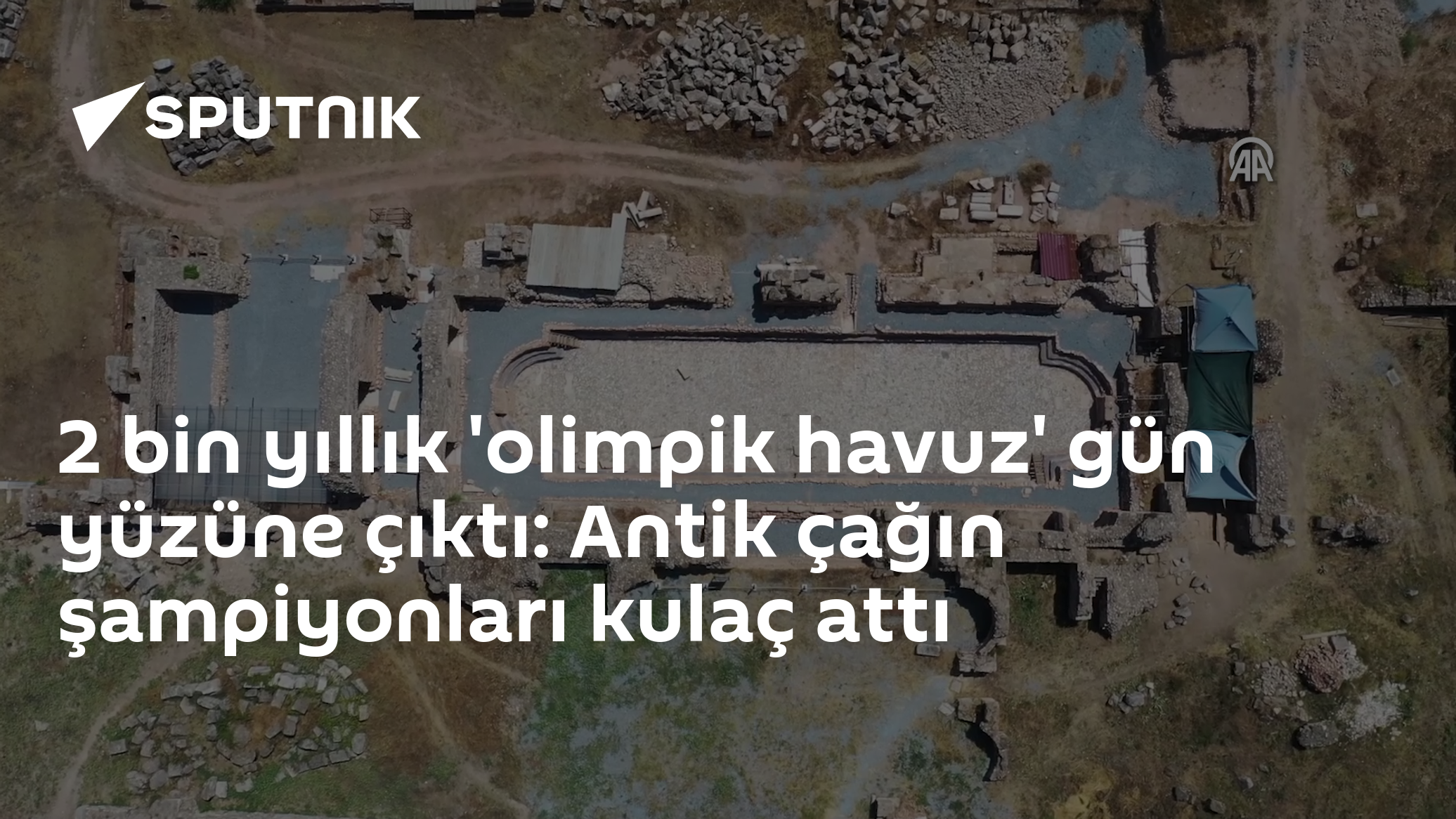 2 bin yıllık 'olimpik havuz' gün yüzüne çıktı: Antik çağın şampiyonları kulaç attı