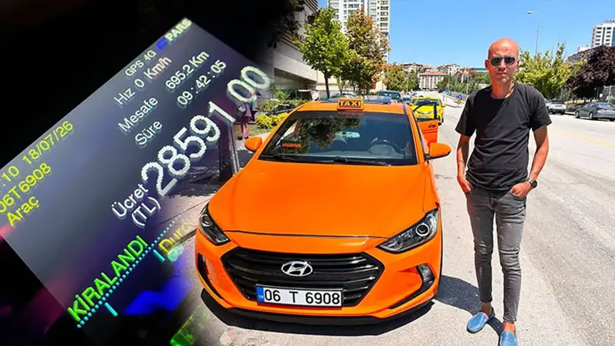 Ankara'da bindiler, Giresun'da indiler! Taksimetre 28 bin 591 lira yazdı
