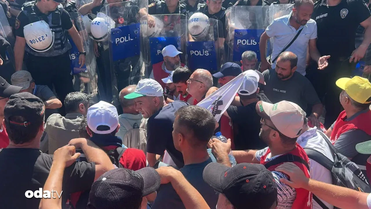 Yunus Emre Termik Santrali işçilerinin yürüyüşüne müdahale: Çok sayıda gözaltı var