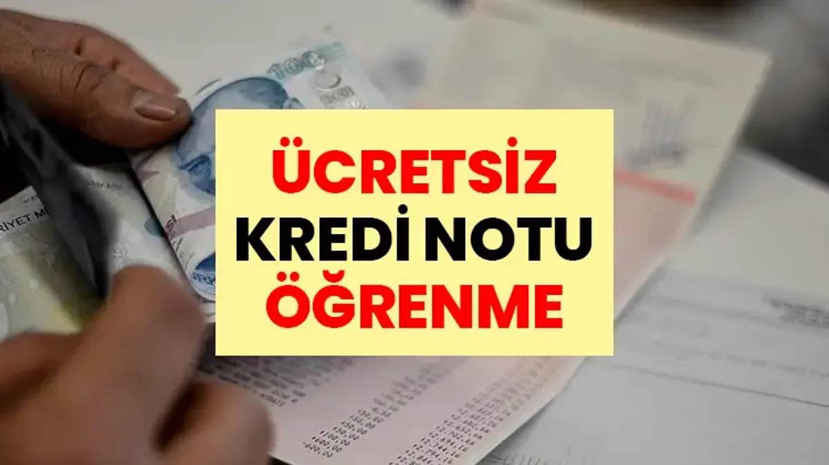 KREDİ NOTUNU ÜCRETSİZ ÖĞREN | Kredi notu sorgulamada yeni dönem! Kredi notu nasıl sorgulanır, nereden öğrenilir?