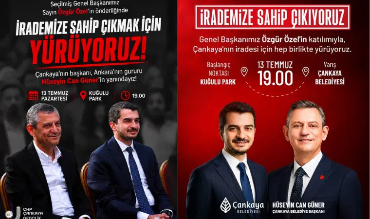 Çankaya Belediyesi operasyonuna tepki yürüyüşü: 'İktidara ve işbirlikçilere gücümüzü gösterelim'