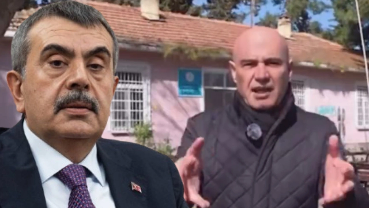 Bakan Tekin "Soba yoktu" dedi İYİ Partili Çömez harabeden yanıt verdi! "Okulları tarumar ettiniz"