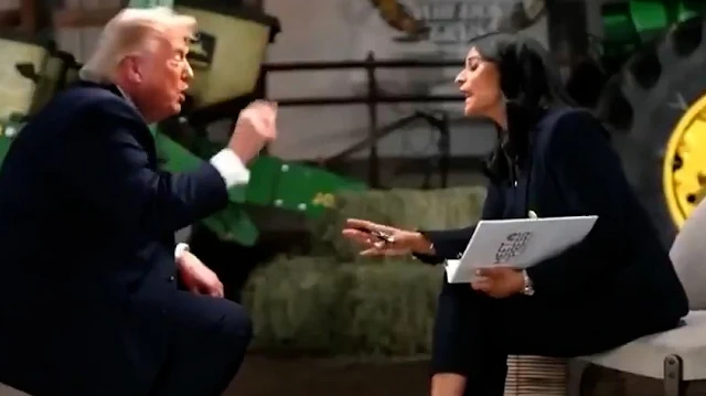 Donald Trump canlı yayında öfkelendi: Sunucuya hakaret edip röportajı yarıda kesti