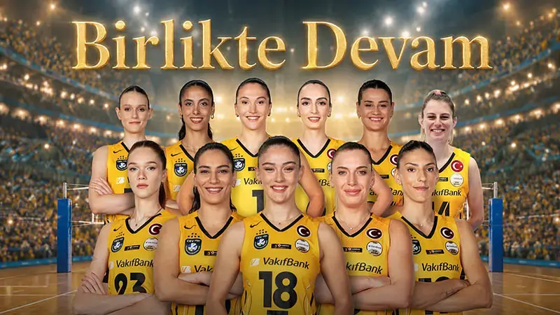 VakıfBank 11 oyuncusuyla yola devam ediyor