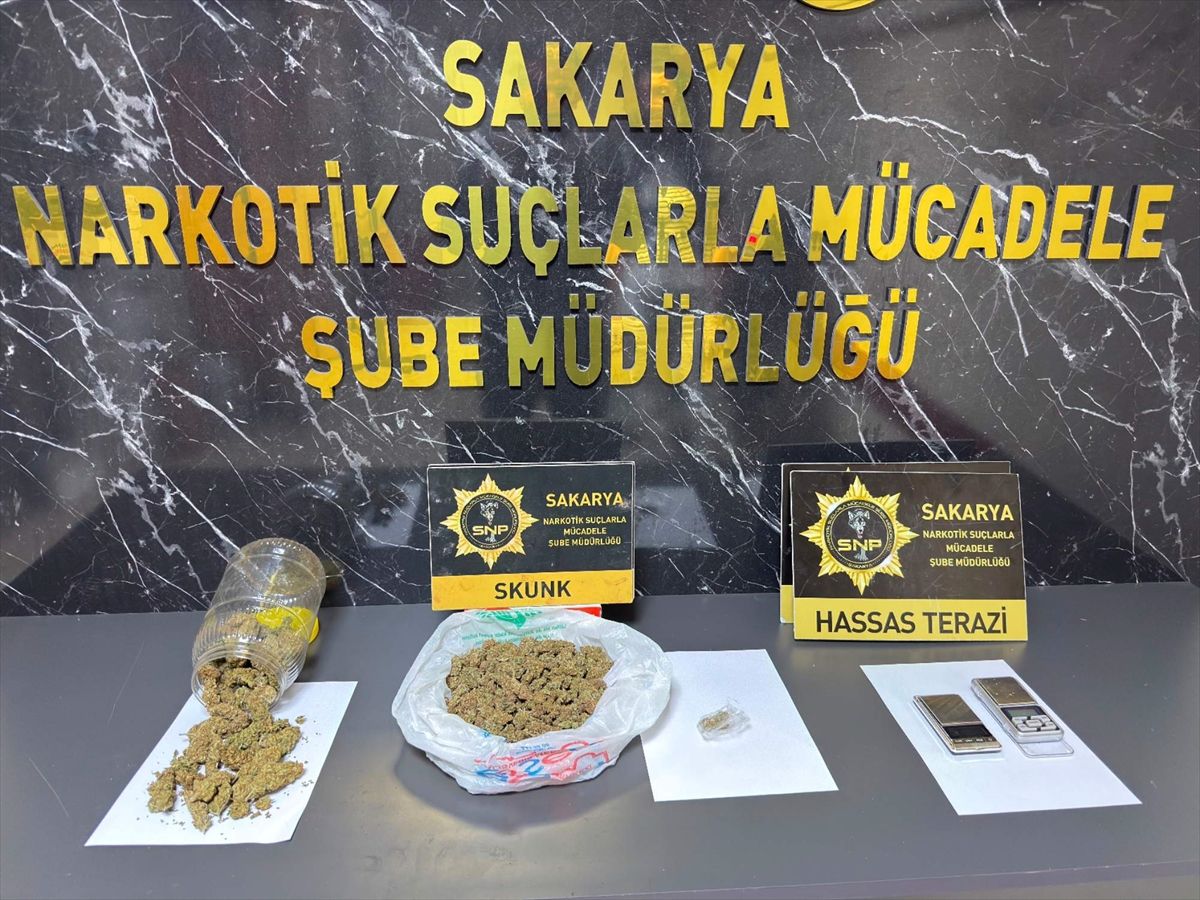 Sakarya'da uyuşturucu operasyonunda 1 şüpheli tutuklandı