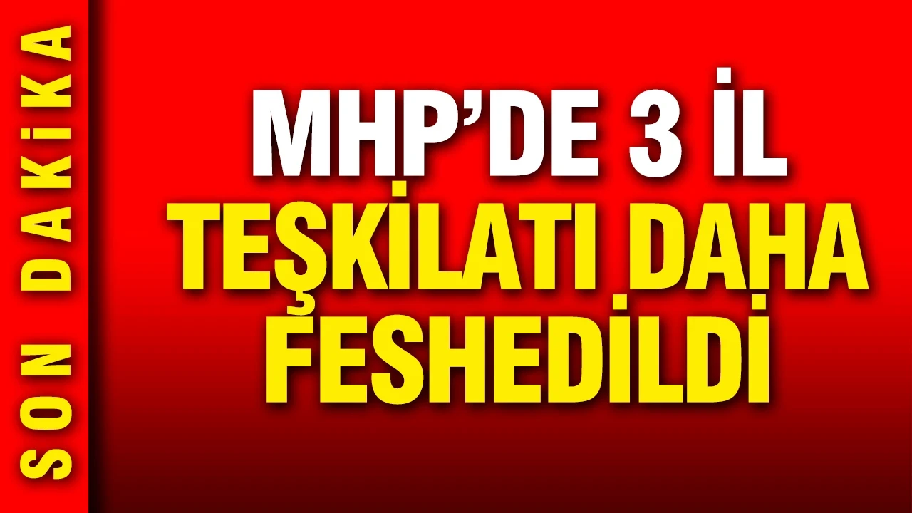 MHP'de 3 il teşkilatı daha feshedildi