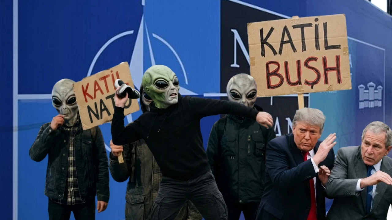22 yılda ne değişti? 2004 NATO'da 'Uzaylılar' da eylemdeydi