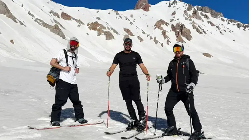 Erciyes’te haziran ayında kayak keyfi