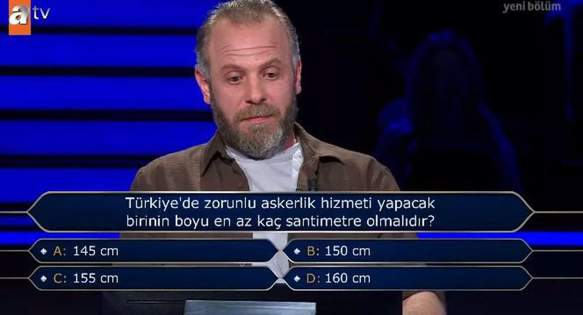 Türkiye'de zorunlu askerlik hizmeti yapacak birinin boyu en az kaç santimetre olmalıdır?