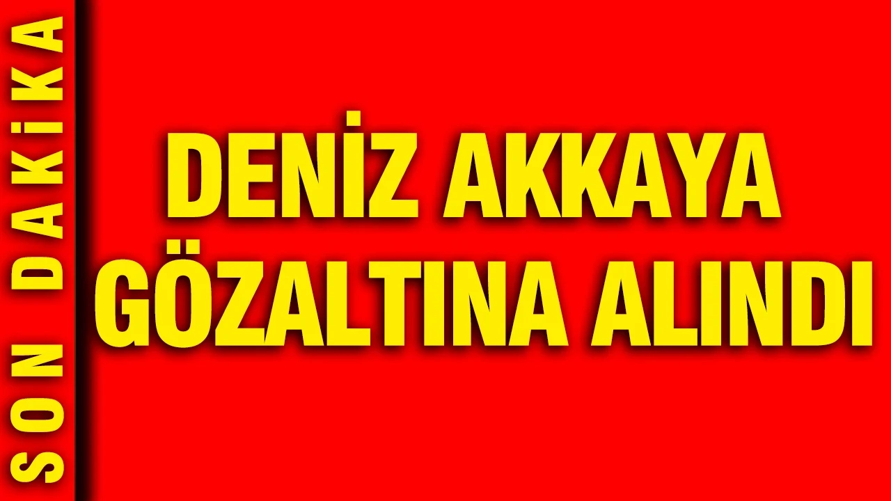 Deniz Akkaya gözaltına alındı