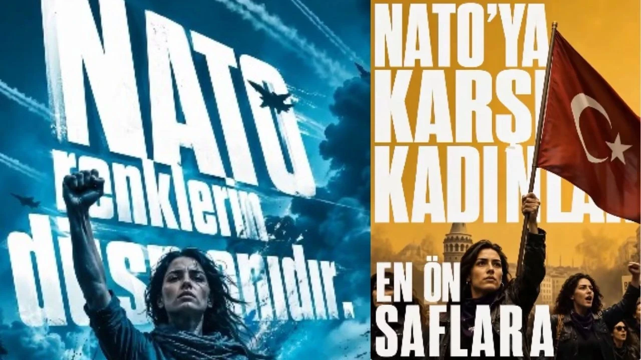 NATO Zirvesi öncesi dikkat çeken protesto: "NATO ölüm demektir"