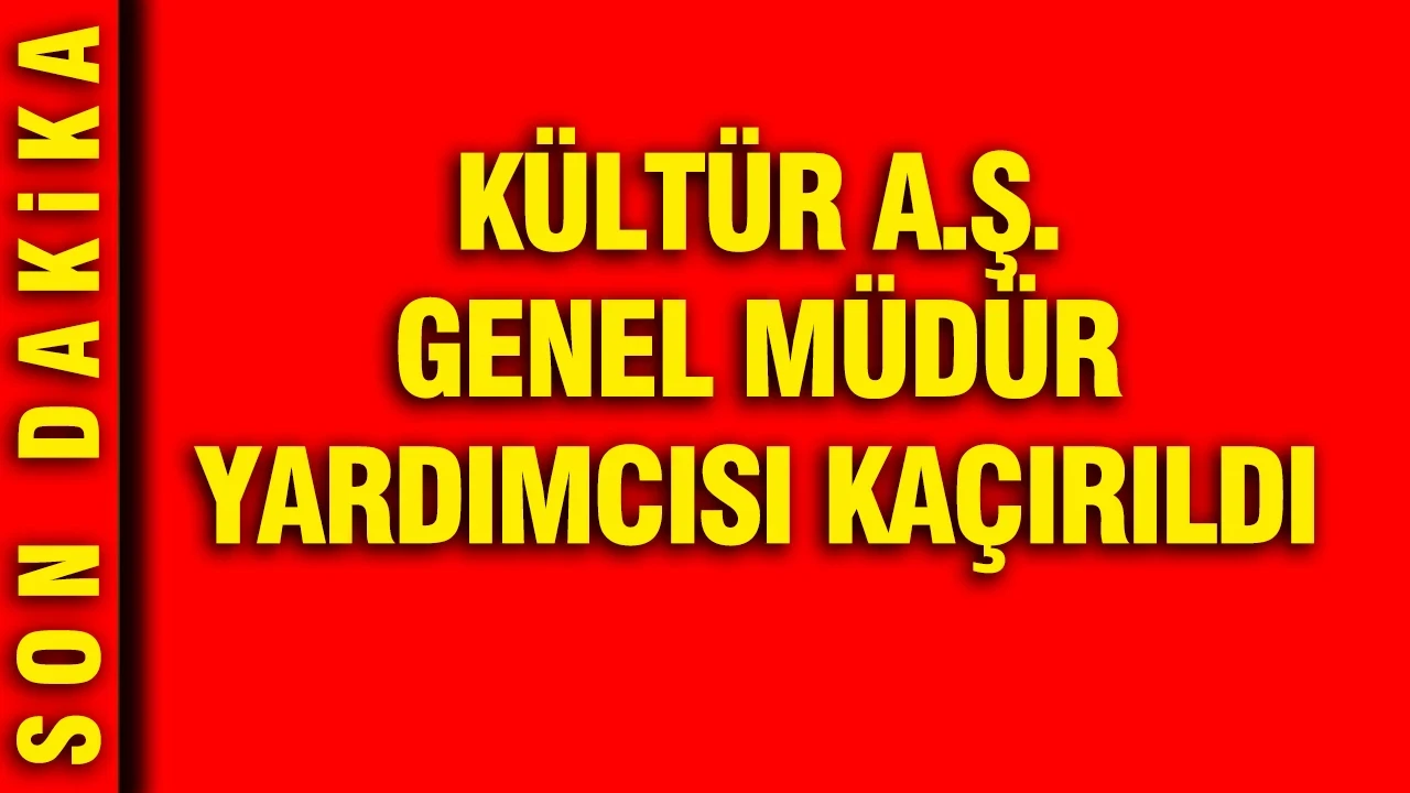 İBB Kültür A.Ş. Genel Müdür Yardımcısı kaçırıldı