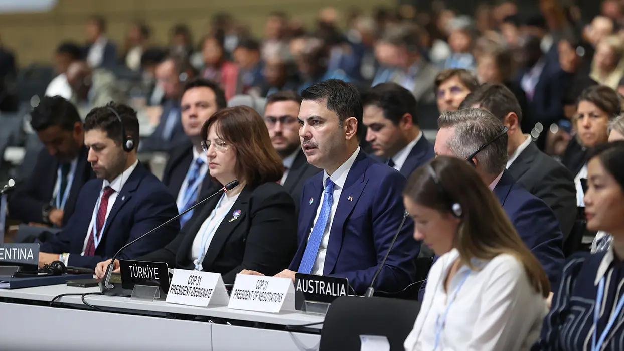 Bakan Kurum iklim konferansında konuştu: 'Paris anlaşmasının ikinci on yılında güçlü bir başlangıç yapacağız'