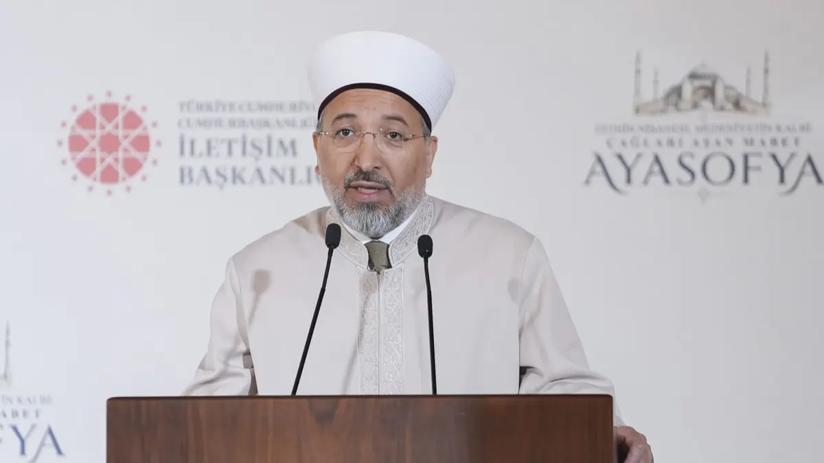 Diyanet İşleri Başkanı Arpaguş: Ayasofya'nın ezanı İslam dünyasının dirilişine vesile olacak