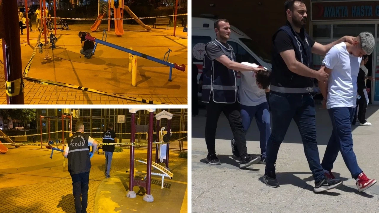 Çocuk parkındaki silahlı saldırıda 5 şüpheli adliyeye sevk edildi