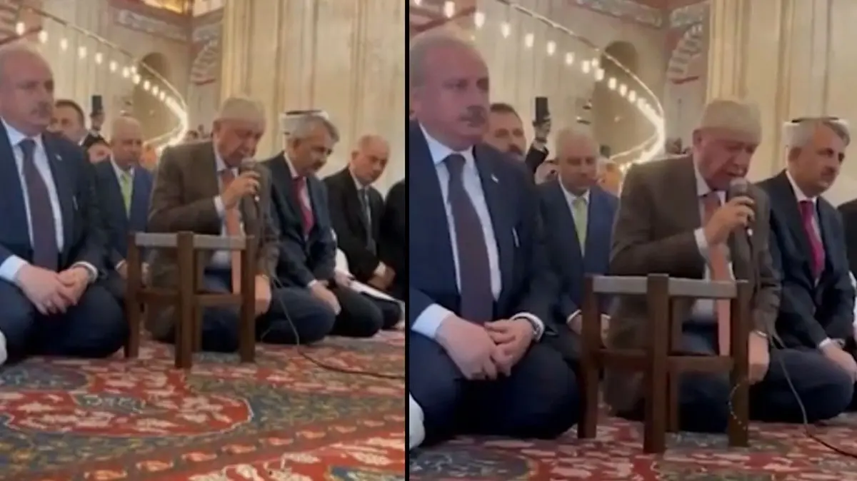 Başkan Erdoğan'dan Selimiye Camii'nde Kur'an-ı Kerim tilaveti