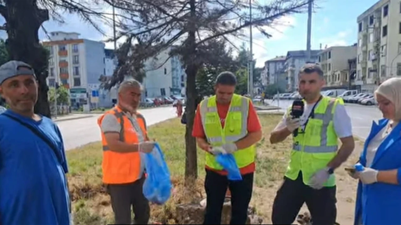 Samsun’un girişinde çevre seferberliği: Milyonlarca araç geçiyor, bu görüntü yakışmıyor