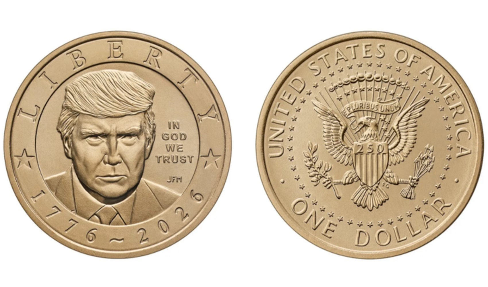 Trump şimdi de altın para bastırdı
