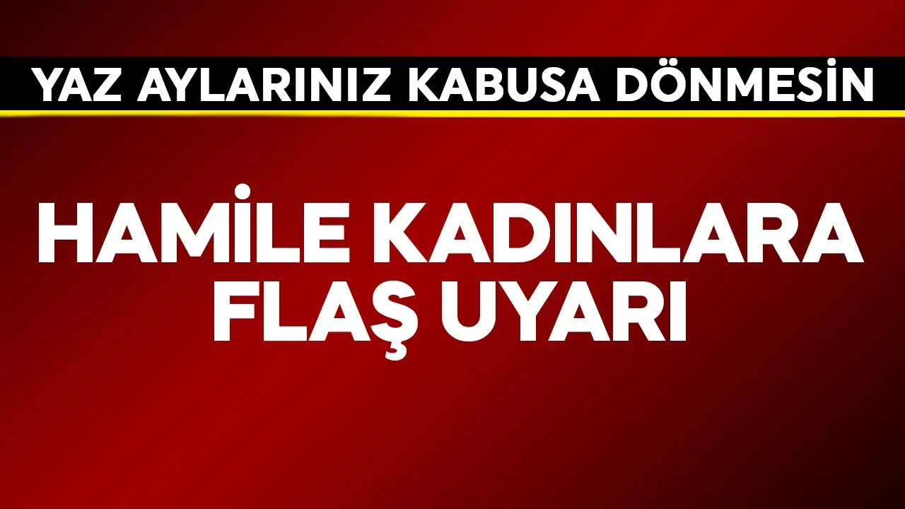 Hamile kadınlara flaş uyarı! Yaz aylarınız kabusa dönmesin