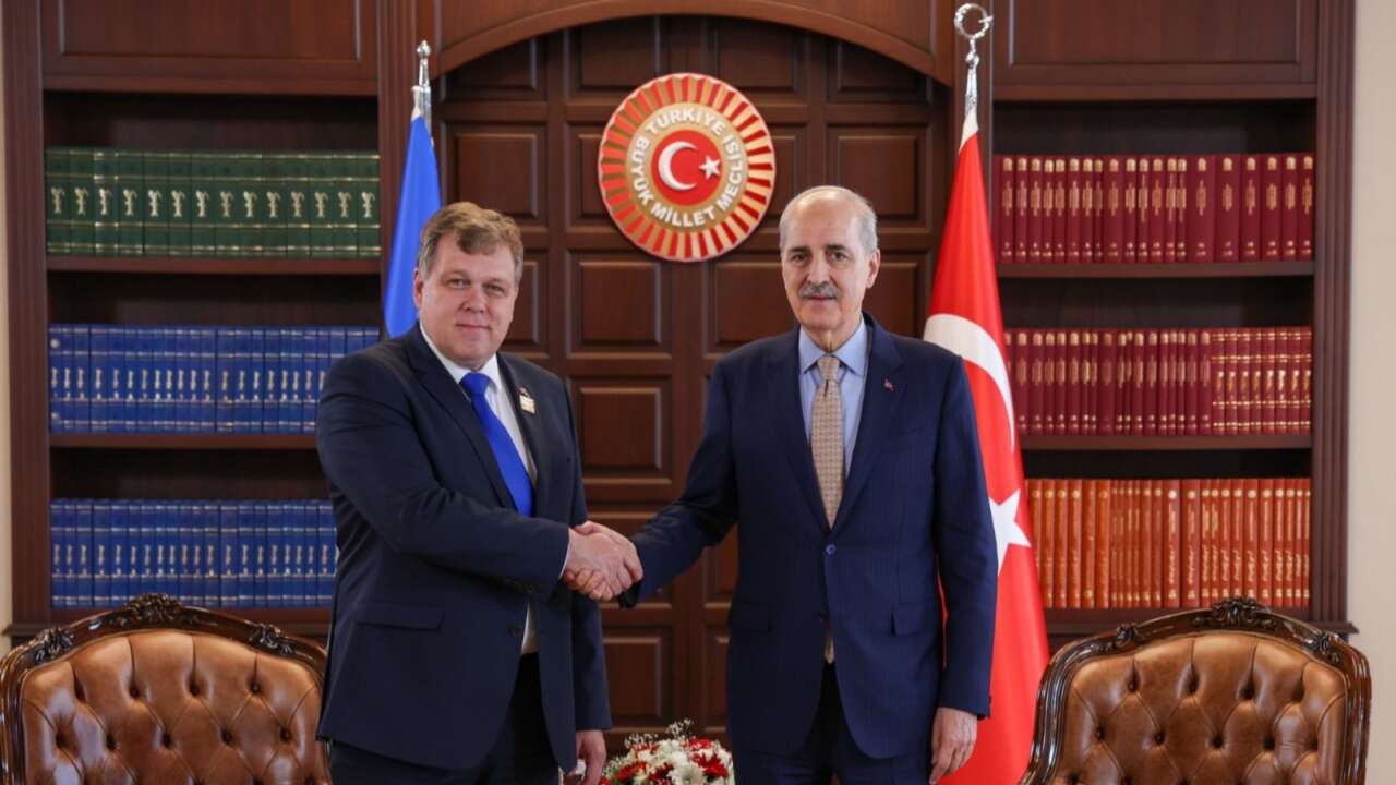 TBMM Başkanı Numan Kurtulmuş, Estonya Parlamentosu Başkanı Lauri Hussar ile görüştü