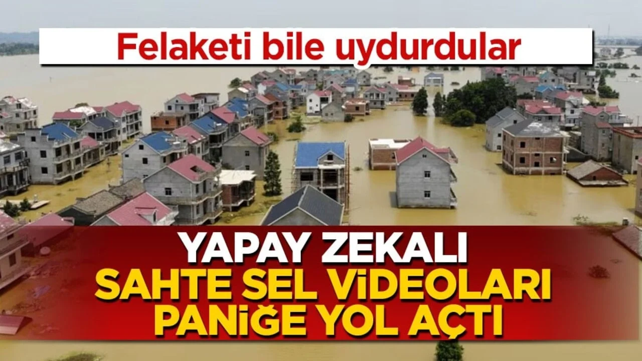 Felaketi bile uydurdular! Yapay zekalı sahte sel videoları paniğe yol açtı