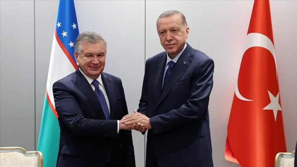 Başkan Erdoğan Özbekistan Cumhurbaşkanı Şevket Mirziyoyev ile görüştü