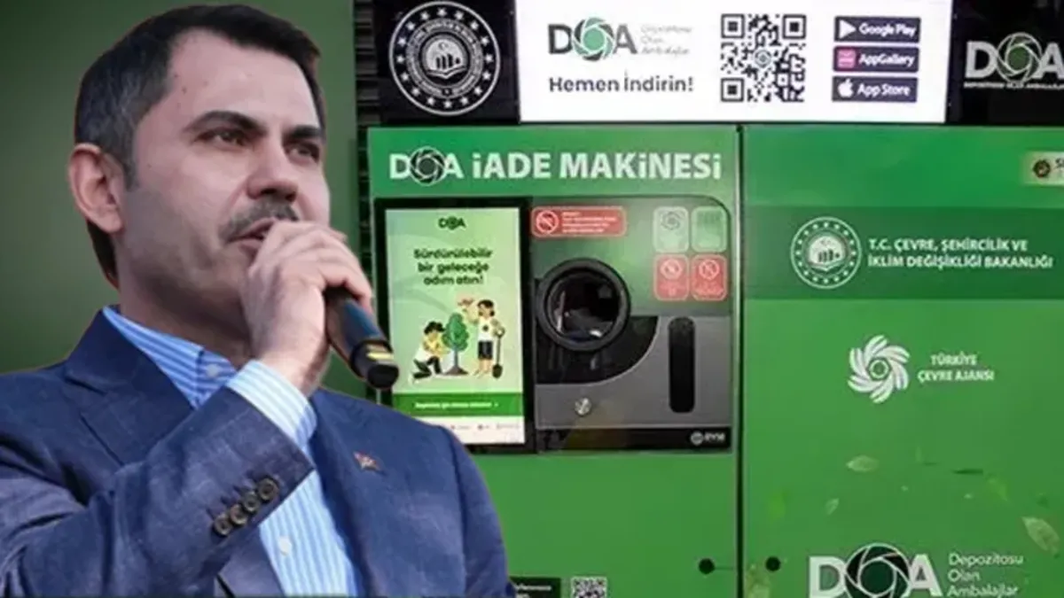 Boş şişeden vatandaş 2 günde 4,5 milyon TL kazandı! Bakan Kurum açıkladı: DOA uygulaması hızla büyüyor