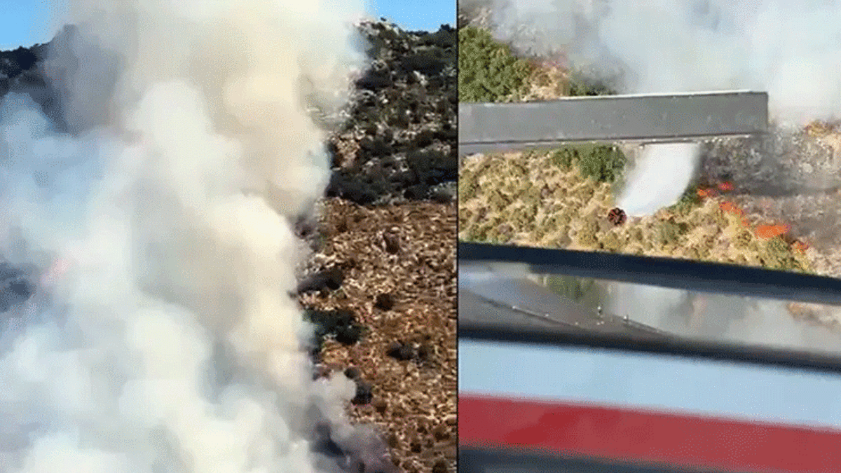 Antalya'nın Demre ilçesinde orman yangını! Ekipler müdahale ediyor