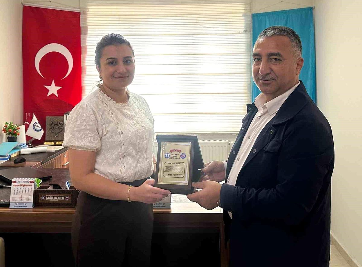 Şırnak'ta görev yapan hemşireye anlamlı veda
