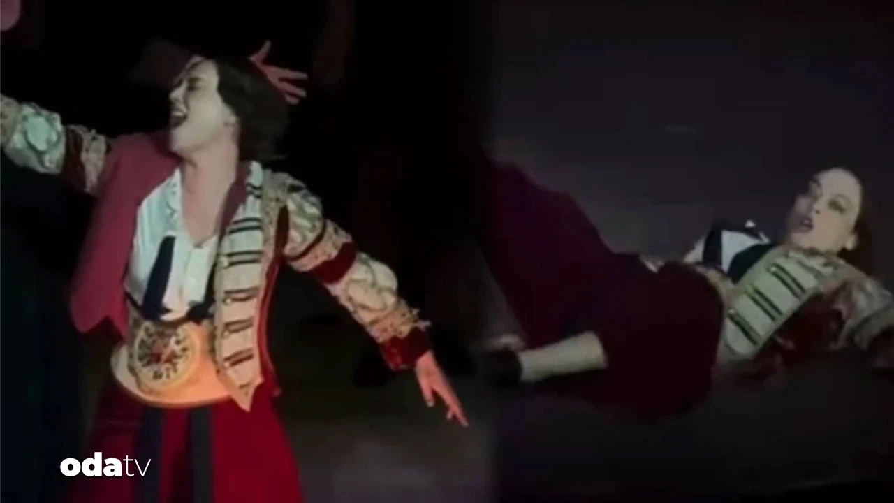 Demet Evgar sahnede düştü... Hareketi alkış aldı